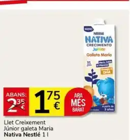 Supermercados Charter NATIVA NESTLÉ Llet Creixement Júnior galeta Maria oferta