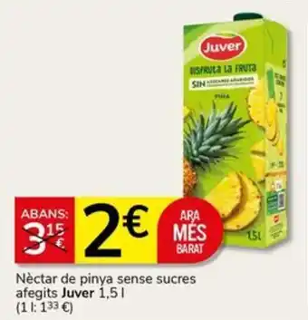 JUVER Néctar de pinya sense sucres afegits