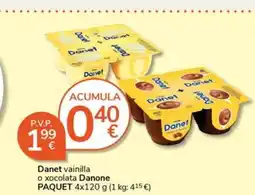 Supermercados Charter DANET vainilla o xocolata oferta