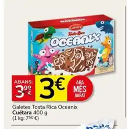 Supermercados Charter CUÉTARA Galetes Tosta Rica Oceanix oferta