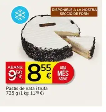 Pastís de nata i trufa
