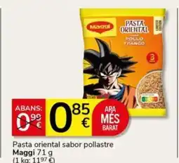Supermercados Charter MAGGI Pasta oriental sabor pollastre oferta