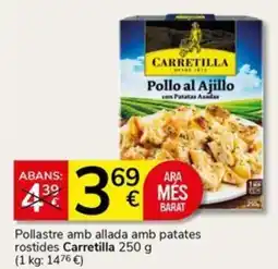 Supermercados Charter CARRETILLA Pollastre amb allada amb patates rostides oferta