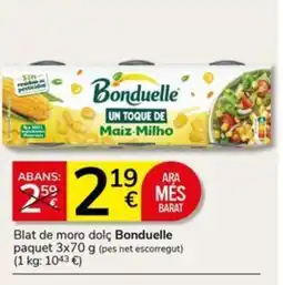 Supermercados Charter BONDUELLE Blat de moro dolç oferta