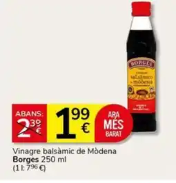 Supermercados Charter BORGES Vinagre balsàmic de Mòdena oferta