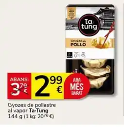Supermercados Charter TA-TUNG Gyozes de pollastre al vapor oferta
