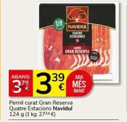 Supermercados Charter NAVIDUL Pernil curat Gran Reserva Quatre Estacions oferta