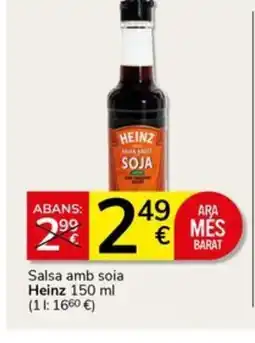 Supermercados Charter HEINZ Salsa amb soia oferta