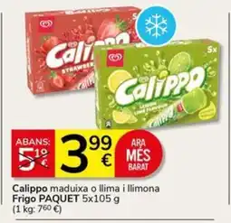 Supermercados Charter CALIPPO maduixa o llima i llimona oferta