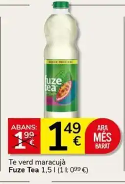 Supermercados Charter FUZE TEA Te verd maracujá oferta