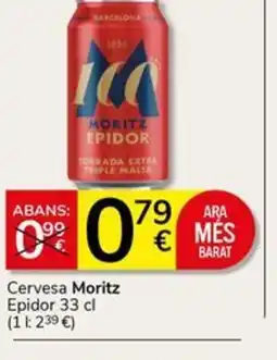 Supermercados Charter MORITZ Cervesa oferta