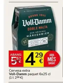 Supermercados Charter VOLL DAMM Cervesa extra oferta