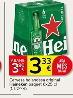 Supermercados Charter HIENEKEN Cervesa holandesa original oferta