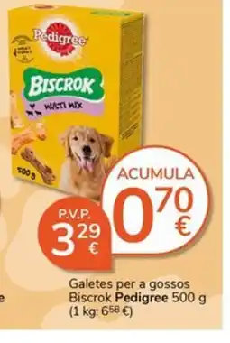 Supermercados Charter PEDIGREE Galetes per a gossos Biscrok oferta