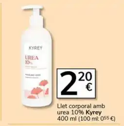 Supermercados Charter KYREY Llet corporal amb urea 10% oferta
