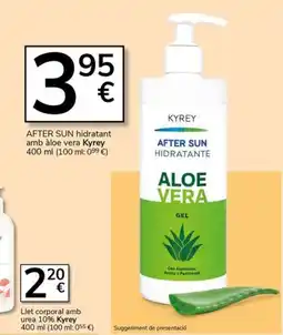 Supermercados Charter KYREY After sun hidratant amb àloe vera oferta