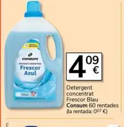 Supermercados Charter CONSUM Detergent concentrat Frescor Blau oferta