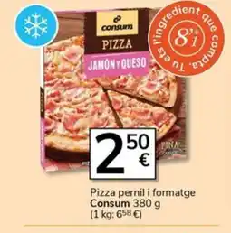 Supermercados Charter CONSUM Pizza pernil i formatge oferta