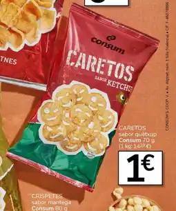 Supermercados Charter CONSUM Caretos sabor quètxup oferta