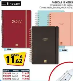 Carlin FINOCAM Agendas 16 meses oferta
