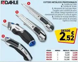 Carlin DAHLE Cutters metálicos profesionales oferta