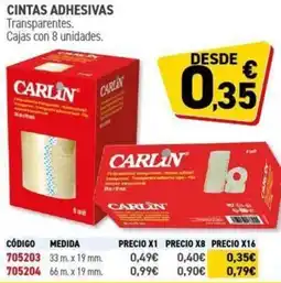 Carlin CARLIN Cintas adhesivas oferta