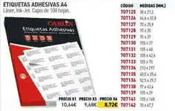 Carlin CARLIN Etiquetas adhesivas a4 oferta