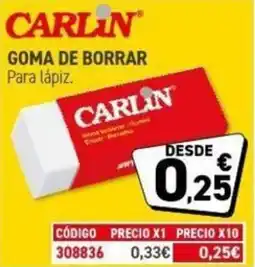 Carlin CARLIN Goma de borrar oferta