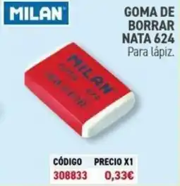 Carlin MILAN Goma de borrar nata 624 oferta