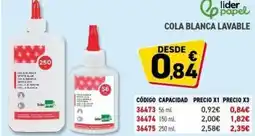 Carlin Cola blanca lavable oferta