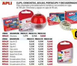 Carlin APLI Clips, chinchetas, agujas, portaclips y encuadernadores oferta