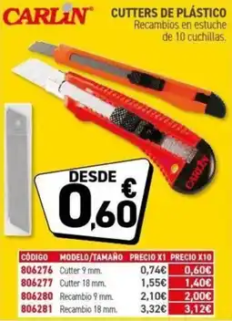 Carlin Cutters de plástico oferta