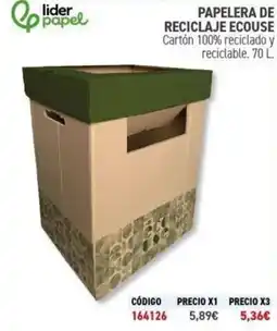 Carlin Papelera de reciclaje ecouse oferta