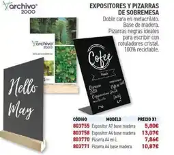 Carlin Expositores y pizarras de sobremesa oferta