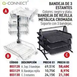 Carlin Q-CONNECT Bandeja de 3 estantes oferta