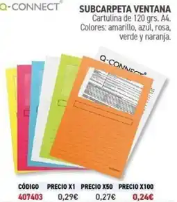 Carlin Q-CONNECT Subcarpeta ventana oferta