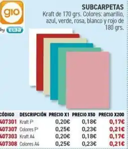 Carlin Subcarpetas oferta