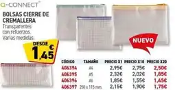 Carlin Q-CONNECT Bolsas cierre de cremallera oferta