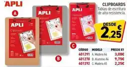 Carlin APLI Clipboards oferta