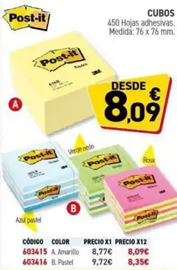 Carlin POST- IT Cubos oferta