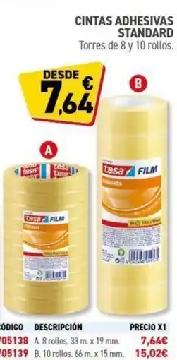 Carlin TESA Cintas adhesivas standard oferta