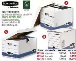 Carlin BANKERS BOX Contenedores oferta