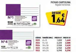 Carlin Fichas cartulina oferta