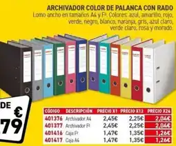 Carlin Archivador color de palanca con rado oferta