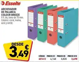 Carlin ESSELTE Archivador de palanca colour breeze oferta