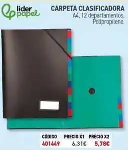 Carlin Carpeta clasificadora oferta