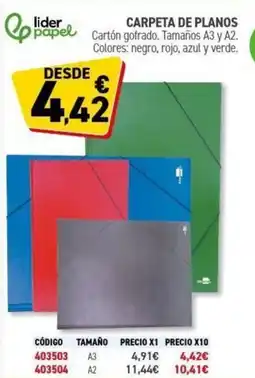 Carlin Carpeta de planos oferta