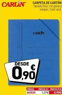 Carlin CARLIN Carpeta de cartón oferta