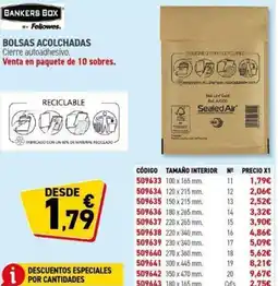Carlin BANKERS BOX Bolsas acolchadas oferta