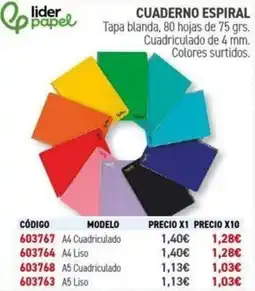 Carlin Cuaderno espiral oferta